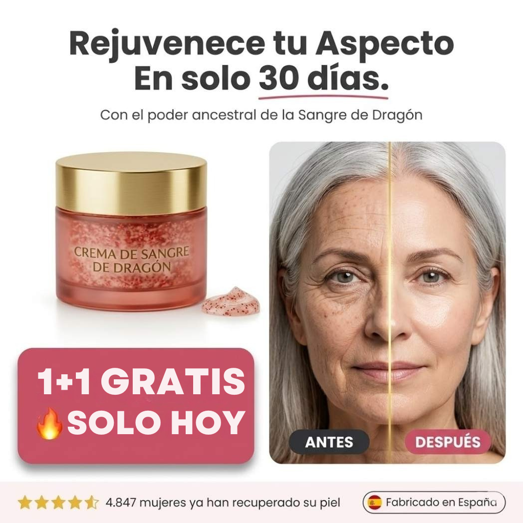 1 + 1 GRATIS Crema Rejuvenecedora de Sangre de Dragón