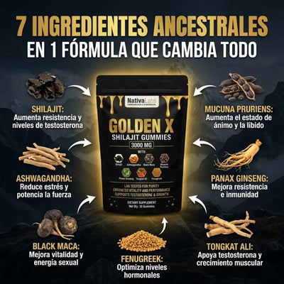 GOLDEN X™:  Consigue un miembro +3"cm, más largo y firme