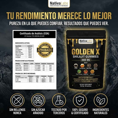 GOLDEN X™:  Consigue un miembro +3"cm, más largo y firme