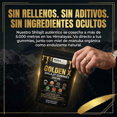 GOLDEN X™:  Consigue un miembro +3"cm, más largo y firme
