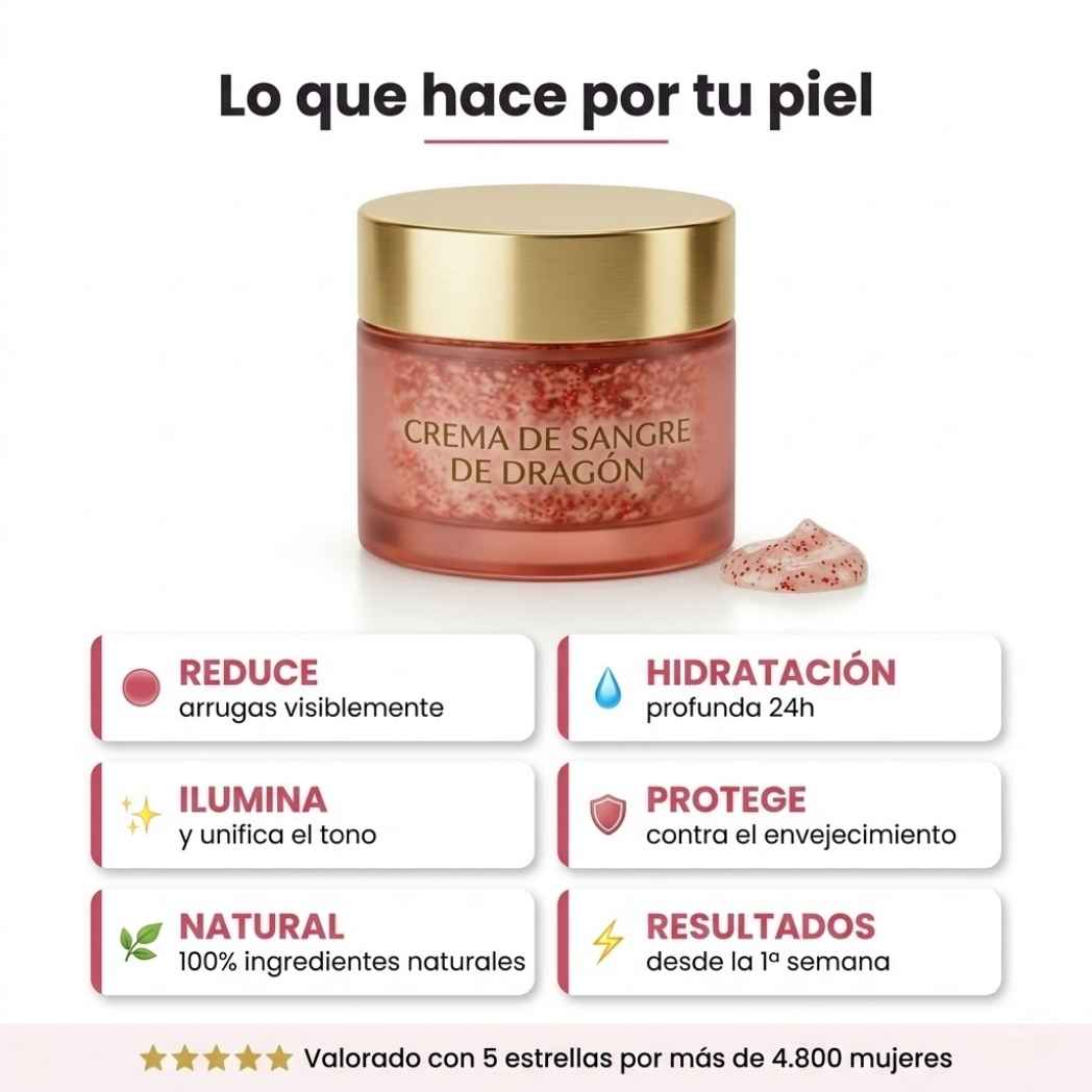 1 + 1 GRATIS Crema Rejuvenecedora de Sangre de Dragón